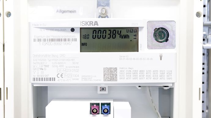 Stromzähler mir digitalem Display